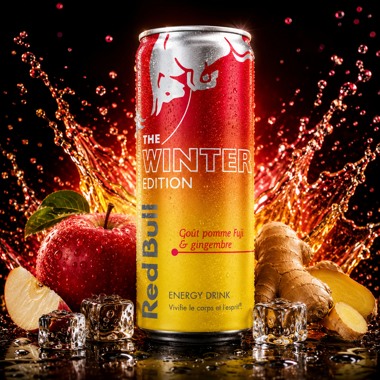 Red bull Pomme Fuji gimgembre 25cl