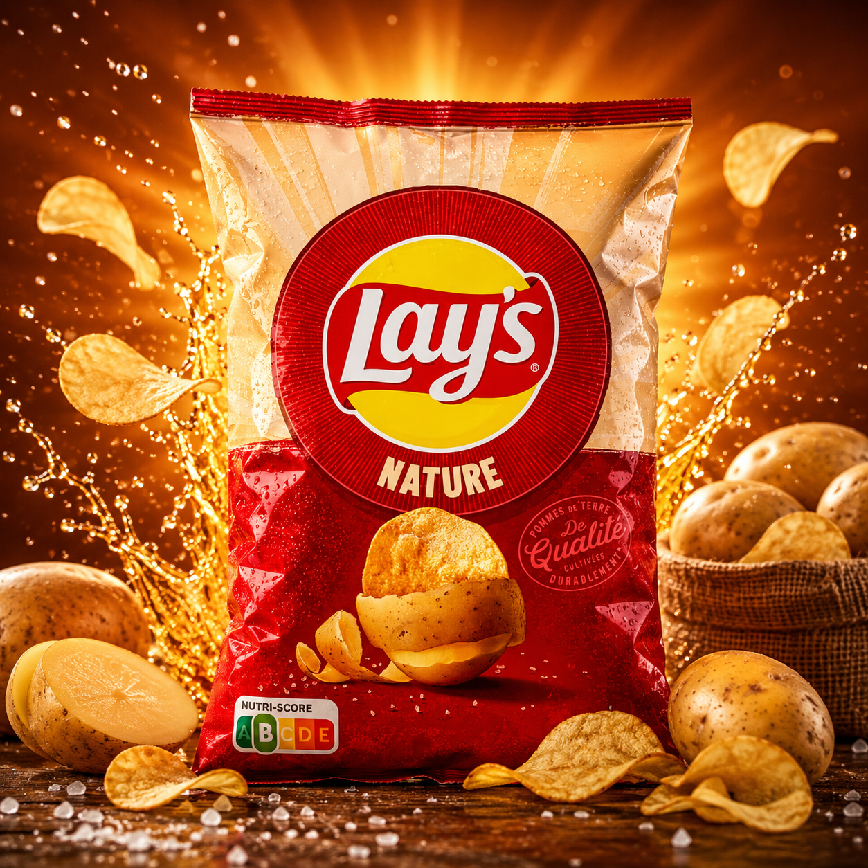 Chips lays nature 130g