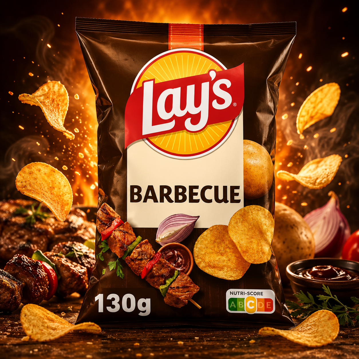 Chips lays barbecue 130g